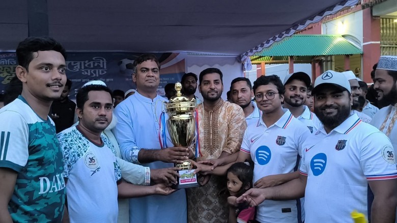 লালমাই ক্লাবের উদ্যোগে 'মাদকের বিরুদ্ধে ফুটবল' ম্যাচ অনুষ্ঠিত