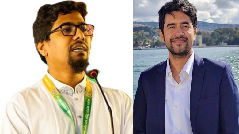 বাঁয়ে সাদ্দাম ও ডানে সিবগাতুল্লাহ।  ফাইল ছবি