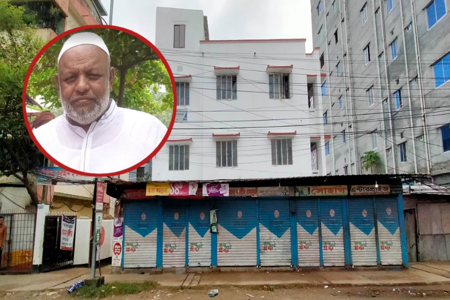 ড্রেন দখল করে মাসুদের ৯ দোকান